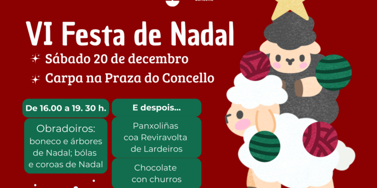 O Pino celebra o sábado 20 de decembro a súa VI Festa de Nadal