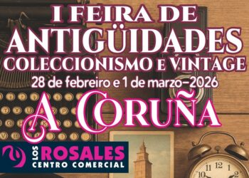 La I Feria de Antigüedades, Coleccionismo y Vintage de A Coruña llega al Centro Comercial Los Rosales