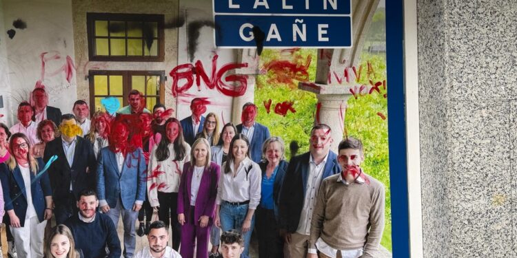 O PPdeG denuncia un novo ataque ás súas sedes: “É o resultado do odio que sementa a esquerda en Galicia”