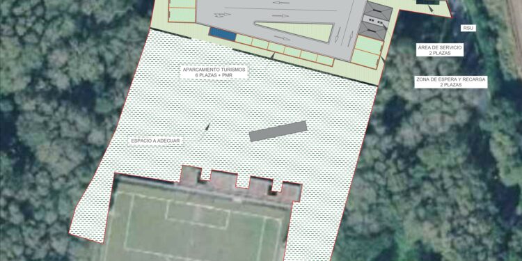 A Deputación licita por 92.885 euros as obras de construcción dunha área de autocaravanas en Cabanas