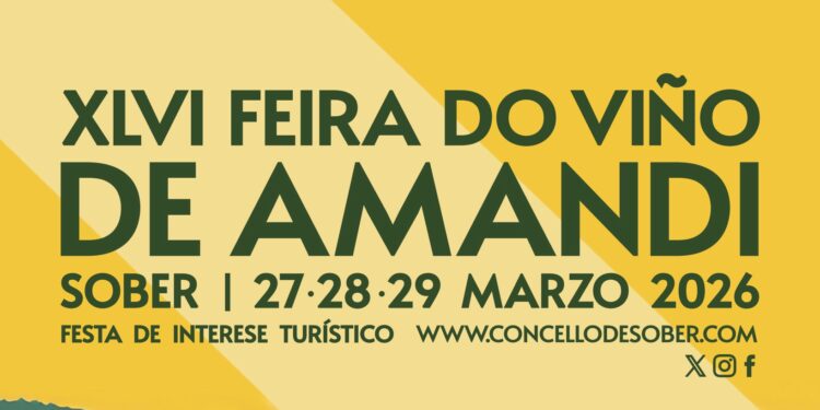 La Feria del Vino de Amandi se celebra en Sober del 27 al 29 de Marzo