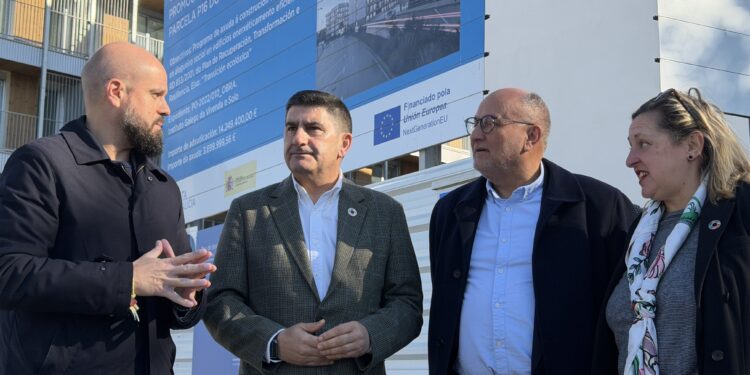 Pedro Blanco exemplifica en Pontevedra a acción do Goberno para garantir o dereito á vivenda en Galicia