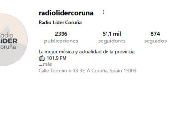 Radio Líder Coruña supera los 50.000 seguidores en Instagram