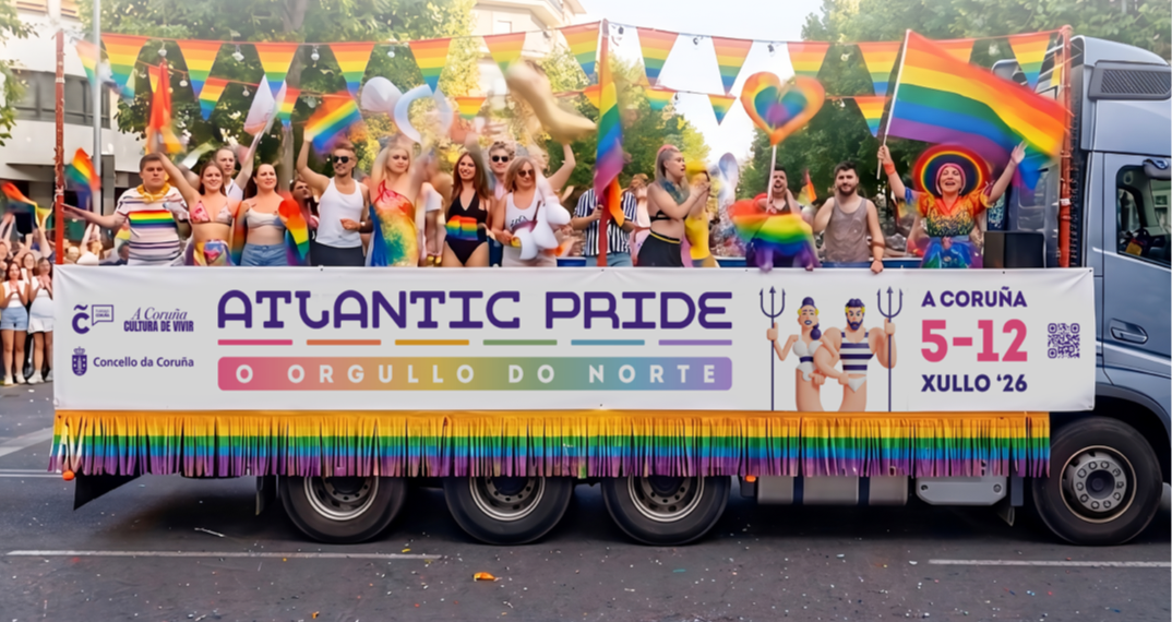 O Atlantic Pride da Coruña promocionase no Pride de Torremolinos