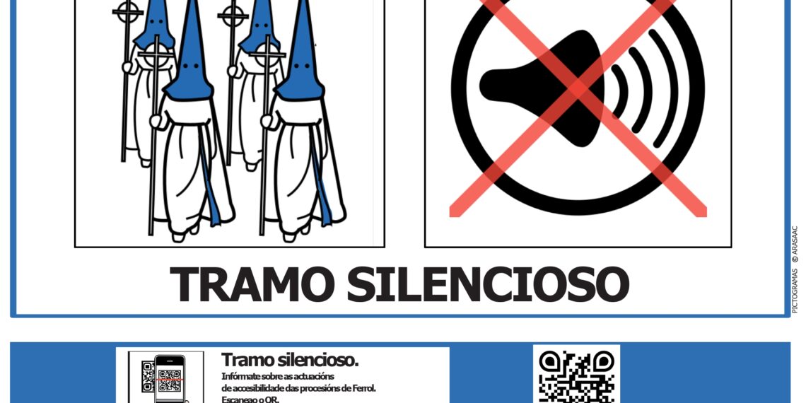 Ferrol impulsa tramos silenciosos nas procesións de Semana Santa para favorecer a inclusión