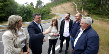 Rematadas as obras da nova ponte sobre o rego do Castro na DP-2104, en Carral, cun investimento de 425.086 euros