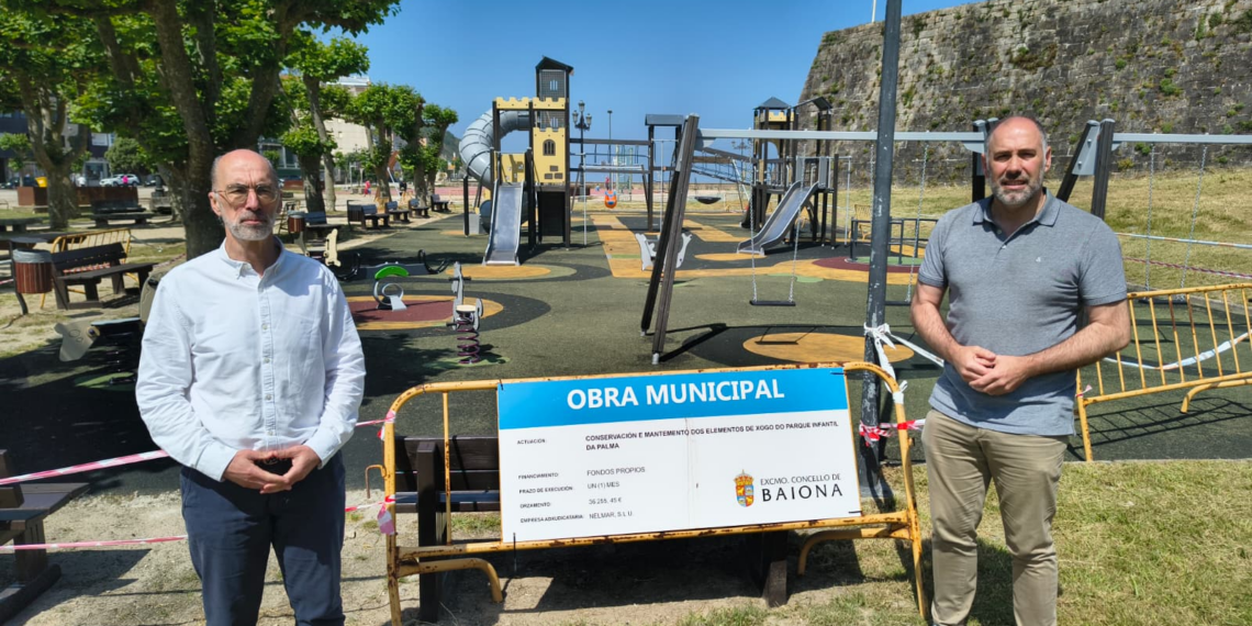 Baiona reforma el Parque Infantil de A Palma