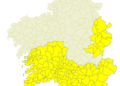Alerta amarela no sur de Galicia por tormentas