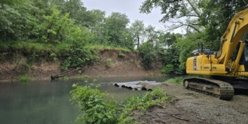 La CHMS ejecuta las actuaciones de emergencia proyectadas en el río Cabe de Monforte