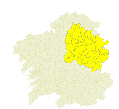 Aviso amarelo por tormentas este luns nos centro de Lugo