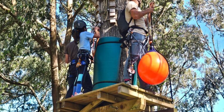 Cedeira suma un novo parque de aventuras e unha escola de escalada