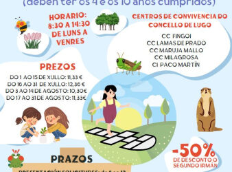 O Concello de Lugo oferta 440 prazas nas Aulas Abertas de Verán