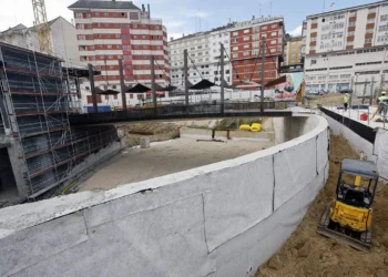 Lugo programa en horario nocturno os traballos de pavimentación na contorna da Estación Intermodal