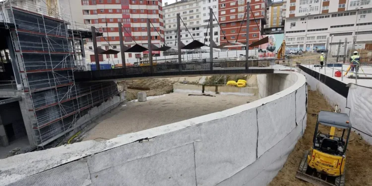 Lugo programa en horario nocturno os traballos de pavimentación na contorna da Estación Intermodal