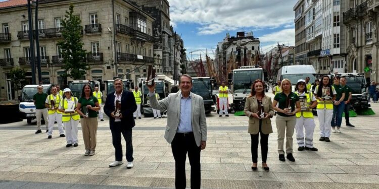 Vigo recibe a súa décima Vasoira de Platino e consolídase como referente en limpeza urbana