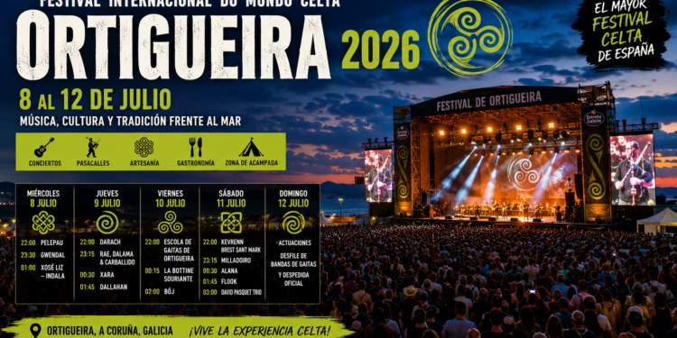 Festival de Ortigueira 2026: todos los conciertos, horarios, artistas y la guía definitiva para no perderte nada