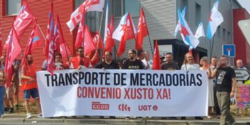 O sector do transporte de mercadorías da Coruña denuncia o bloqueo do convenio colectivo