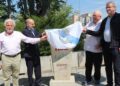 Ourense celebra el centenario del Camiño de Nós con un hito de piedra junto al Puente Nuevo