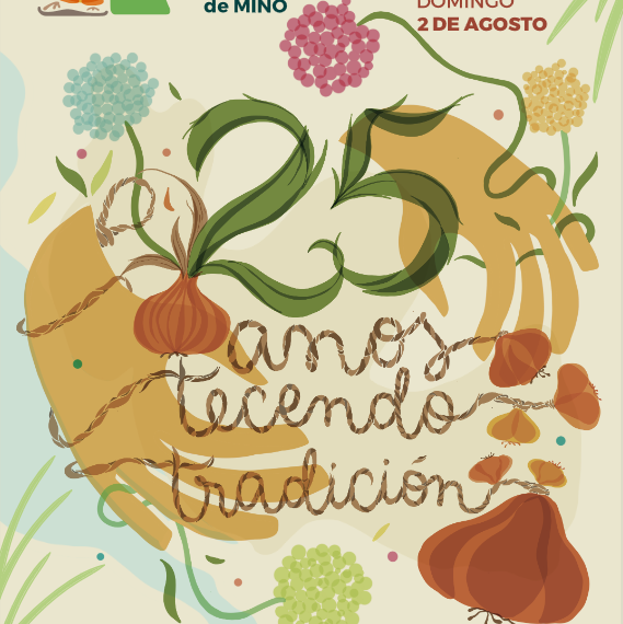 A Feira da Cebola Chata de Miño cumpre 25 edicións