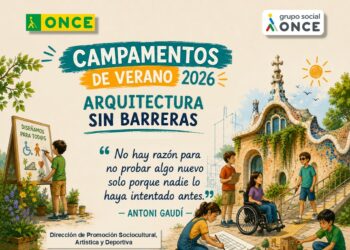 Estudiantes de Galicia y Asturias descubren la arquitectura sin barreras en el campamento de la ONCE