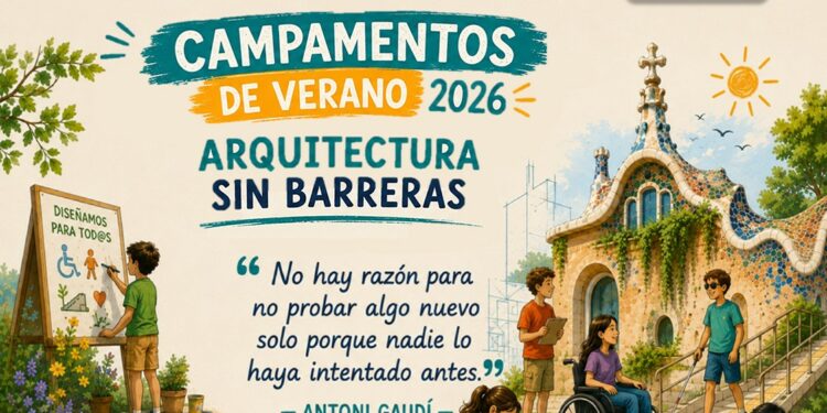 Estudiantes de Galicia y Asturias descubren la arquitectura sin barreras en el campamento de la ONCE