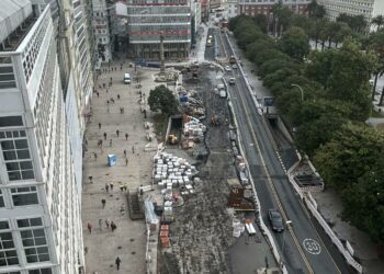 Cantón Grande de A Coruña: una reforma que divide a la ciudad por la falta de árboles y el exceso de cemento