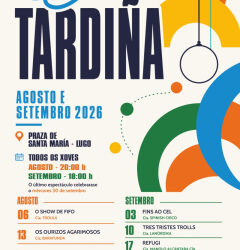 O Concello de Lugo reforza Tarde Tardiña que se desenvolverá en agosto e setembro