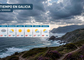 El tiempo en Galicia esta semana: vuelven las temperaturas suaves, con nubes y lluvias en algunas zonas