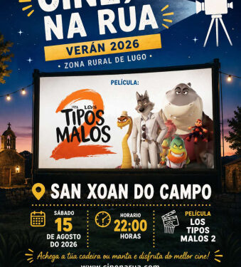 Cine Na Rúa nos entornos rurais de Lugo durante todo Agosto