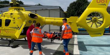helicoptero 061 urgencias sanitarias galicia accidente carretera