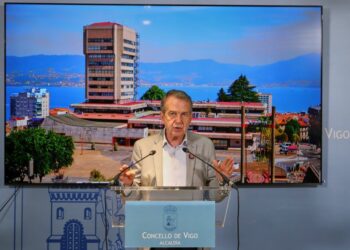 Abel Caballero alcalde de Vigo en Rueda de Prensa