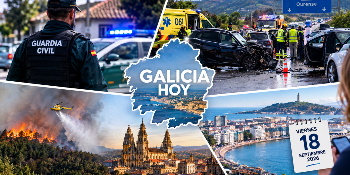 Noticias de Galicia hoy: las 10 noticias que debes conocer este viernes 18 de septiembre