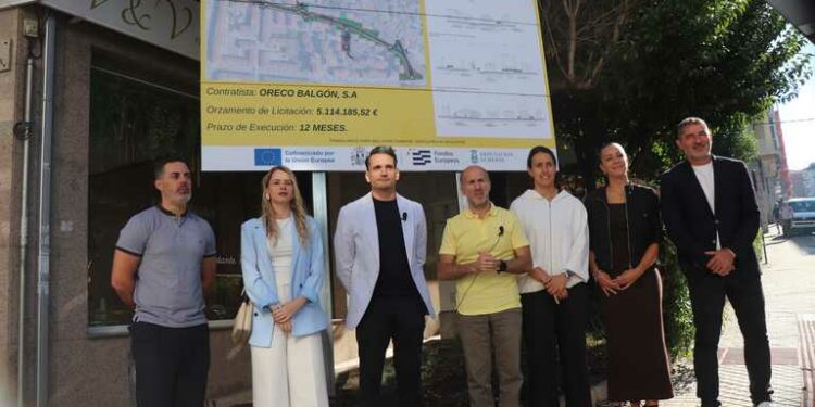 Comezan as obras de humanización e mellora da mobilidade vertical na rúa Vasco Díaz Tanco, no barrio da Cuña