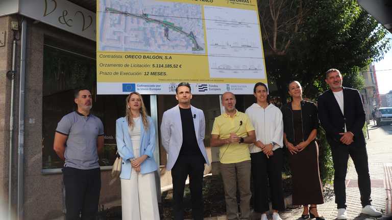 Comezan as obras de humanización e mellora da mobilidade vertical na rúa Vasco Díaz Tanco, no barrio da Cuña
