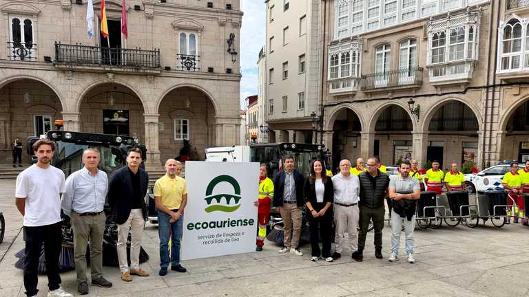 O Concello activa o novo contrato do servizo de recollida de residuos e limpeza viaria, que estará a cargo de Eco Auriense