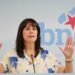 Ana Pontón en rueda de prensa del BNG en Santiago sobre vivienda en Galicia.