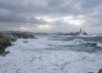 costa de galicia con temporal