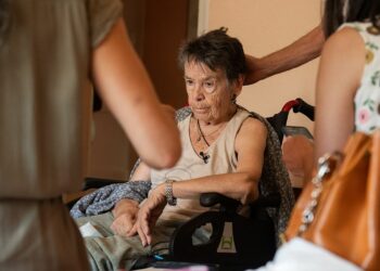 Mari Carmen la mujer de 87 años deshauciada de su piso en Madrid