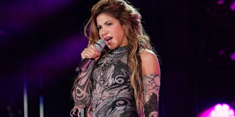 Shakira en su concierto en Madrid