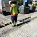 O Concello de Lugo instala topes en prazas de aparcamento de distintos puntos da cidade
