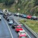 Obras y restricciones de tráfico en la carretera N-525 en Ourense.