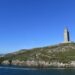 tiempo soleado en la torre de hércules de a coruña
