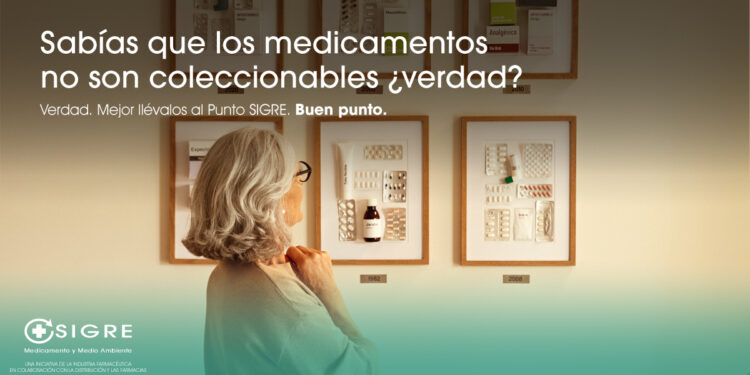 SIGRE recuerda la importancia de revisar el botiquín y depositar los medicamentos que ya no se necesitan en el Punto SIGRE de la farmacia.