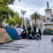 tiendas instaladas en la plaza de Compostela
