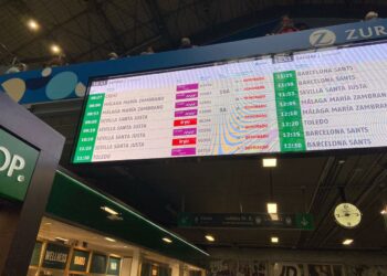 Trenes cancelados tras el accidente ferroviario de Toledo.