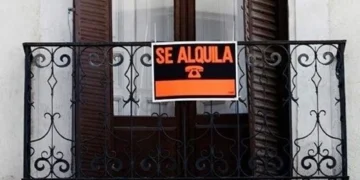 cartel se alquila vivienda