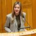 El presidente de la Xunta de Galicia, Alfonso Rueda, durante su intervención en la que ha valorado la reorganización de su gabinete tras confirmarse la marcha de Fabiola García hacia las listas del Congreso de los Diputados de cara a las próximas citas electorales.