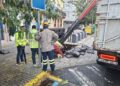 Ferrol inicia a retirada dos contedores soterrados na rúa Espírito Santo, en Ferrol Vello.