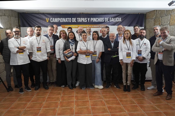 El monasterio de San Pedro de Rocas acoge el V Campeonato Gallego de Tapas y Pinchos, con 45 profesionales de la gastronomía gallega.